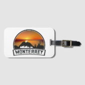 Monterrey Mexico Sunset Cityscape Gepäckanhänger (Vorderseite (Horizontal))