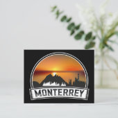 Monterrey Mexico Sunset Cityscape Postkarte (Stehend Vorderseite)