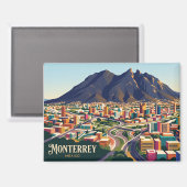 Monterrey Mexiko Magnet (Vorderseite/Rückseite)