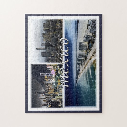 Monterrey - Mexiko - Mosaik - Puzzle (Vertikal)