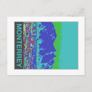 Monterrey, MX, Reiseplakat Postkarte - Vintage-Sti
