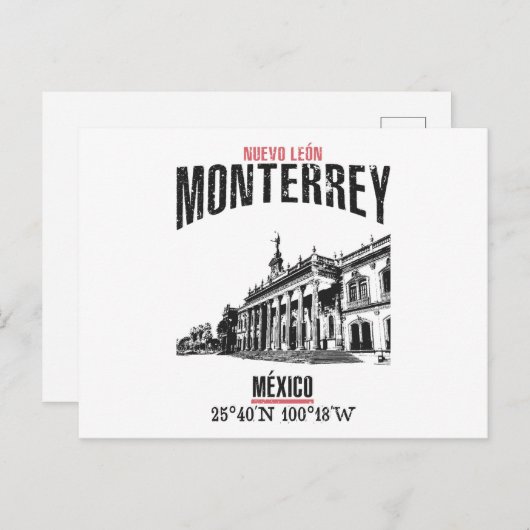 Monterrey Postkarte (Vorne/Hinten)