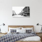 Montesano, WA Main Street Town View Foto Leinwanddruck (Insitu (Schlafzimmer))