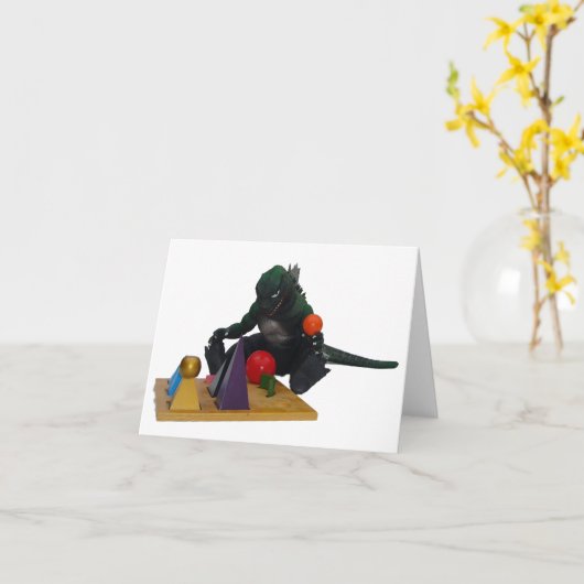 Montessaurus & Grammar Solids Note Card Karte (Gelbe Blume)