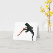 Montessaurus Zauber seinen Namen Note Card Karte (Gelbe Blume)