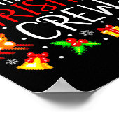 Montessori Christmas Crew Matching Xmas Poster (Ecke)