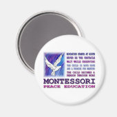 Montessori Dove Magnet (Vorderseite/Rückseite)