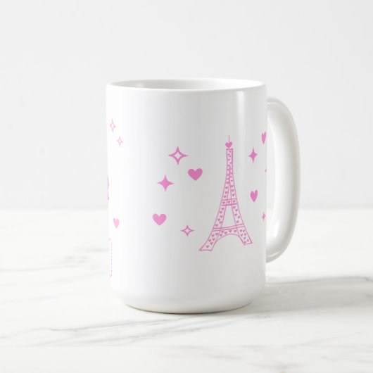 Montessori Pink Tower Tasse (VorderseiteRechts)