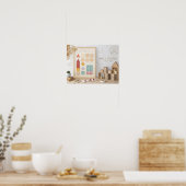 Montessori Poster zur kognitiven Entwicklung  (Küche)