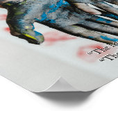 Montessori Sensorial Hands Zitat Keepake Poster (Ecke)