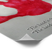 Montessori Sensorial Paint Hand Quote Keepake Poster (Ecke)