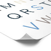 Montessori stellt Kinderplakate her, die neutral c Poster (Ecke)