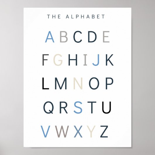 Montessori stellt Kinderplakate her, die neutral c Poster (Vorne)