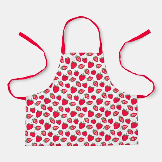 Montessori Strawberry Schürze für Kinder (Vorderseite)