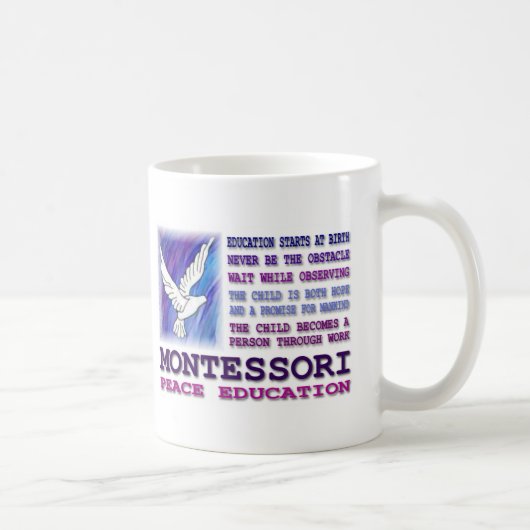 Montessori Taube Kaffeetasse (Rechts)