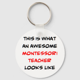 montessori teacher, awesome schlüsselanhänger