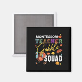 Montessori Teacher Gobble Squad Erntedank Fall Magnet (Vorderseite/Rückseite)