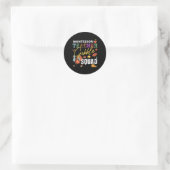 Montessori Teacher Gobble Squad Erntedank Fall Runder Aufkleber (Tasche)