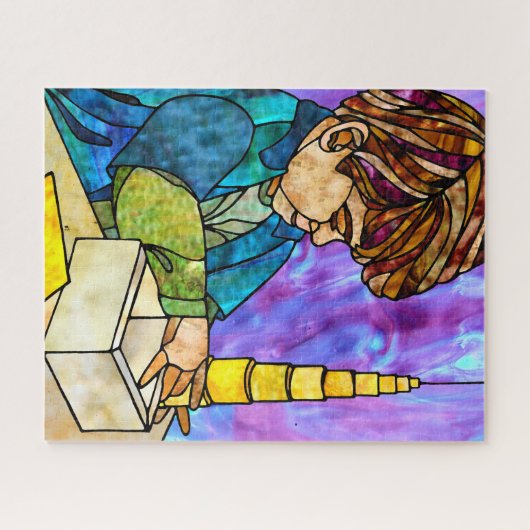 Montessori Yellow Knobless Cylinder Puzzle (Horizontal)