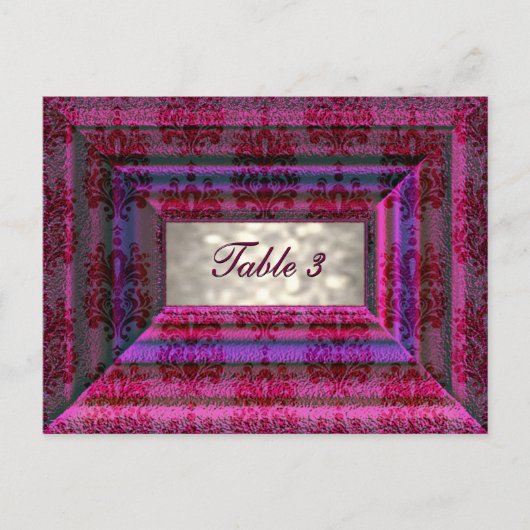 Monteuxe Tischnummer Card (Vorderseite)