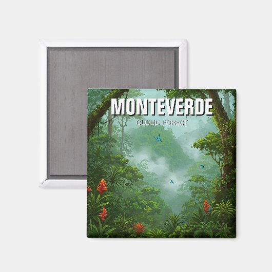 Monteverde Cloud Forest Costa Rica Travel Magnet (Vorderseite/Rückseite)