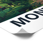 Monteverde Cloud Forest Costa Rica Travel Poster (Ecke)