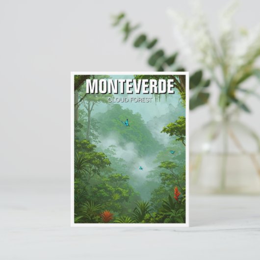 Monteverde Cloud Forest Costa Rica Travel Postkarte (Stehend Vorderseite)