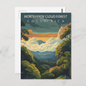Monteverde Cloud Forest Costa Rica Vintage Postkarte (Vorne/Hinten)