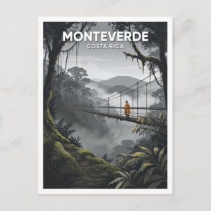 Monteverde Cloud Forest Hängebrücke Reise Postkarte
