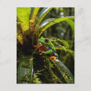 Monteverde Cloud Forest Red mit Augen Treefrog Postkarte