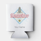 Montevideo City Uruguay Palacio Salvo Souvenir Dosenkühler (Rückseite)