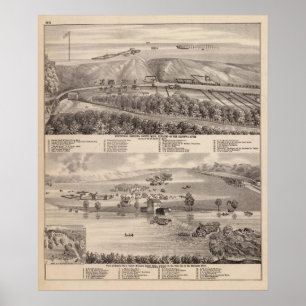 Montevideo, Granit-Fälle, Minnesota Poster