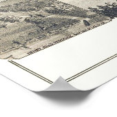 Montevideo, MN Panorama Karte - 1874 Poster (Ecke)