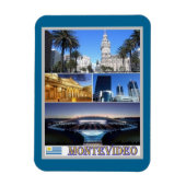 Montevideo Mosaic - Uruguay - Magnet (Vertikal)