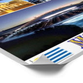 Montevideo Mosaic - Uruguay - Poster (Ecke)