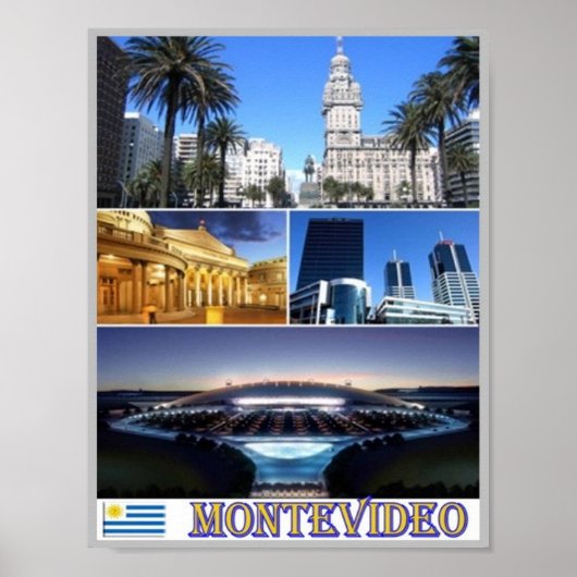 Montevideo Mosaic - Uruguay - Poster (Vorne)