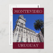 Montevideo palacio salvo postkarte (Vorne/Hinten)