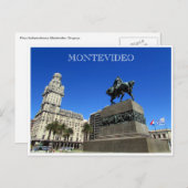 montevideo plaza unabhändencia postkarte (Vorne/Hinten)
