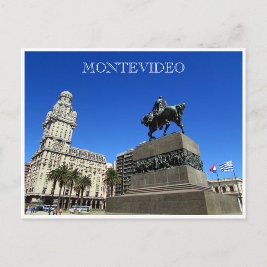 montevideo plaza unabhändencia postkarte (Vorderseite)