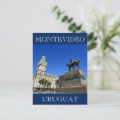 montevideo plaza uruguay postkarte (Stehend Vorderseite)