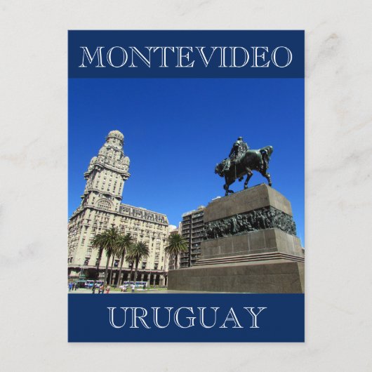montevideo plaza uruguay postkarte (Vorderseite)