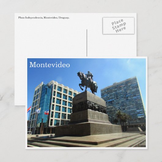Montevideo Postkarte (Vorne/Hinten)