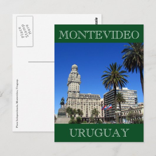 Montevideo Postkarte (Vorne/Hinten)