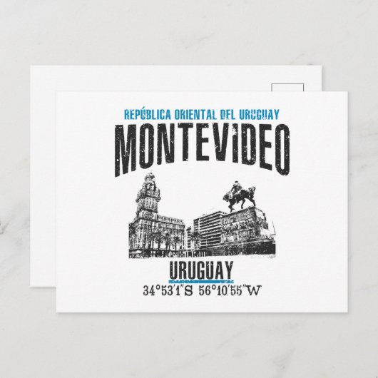 Montevideo Postkarte (Vorne/Hinten)