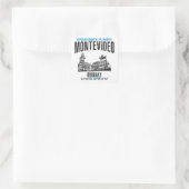 Montevideo Quadratischer Aufkleber (Tasche)