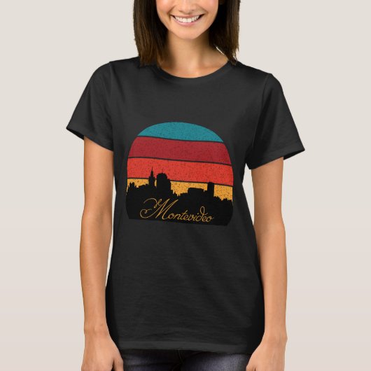 Montevideo-Silhouette T-Shirt (Vorderseite)