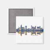 Montevideo Skyline Magnet (Vorderseite/Rückseite)
