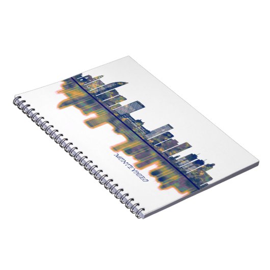 Montevideo Skyline Notizblock (Rechte Seite)