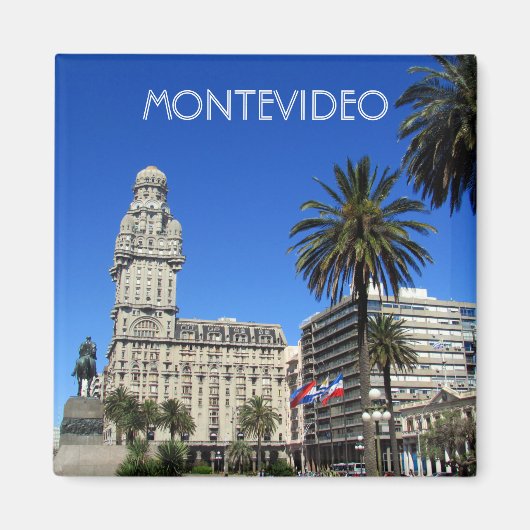 Montevideo unabhändencia Platz Magnet (Vorne)