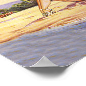 Montevideo, Uruguay Beach Poster (Ecke)